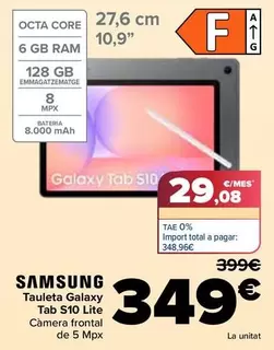 Samsung - Tablet Galaxy Tab S10 Lite