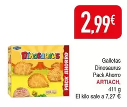 Artiach - Galletas Dinosaurus Pack Ahorro