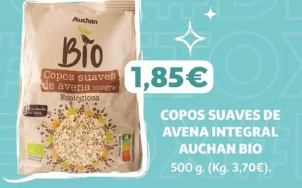 Auchan - Copos Suaves De Avena Integral Bio