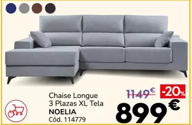 Chaise Longue 3 Plazas Xl Tela