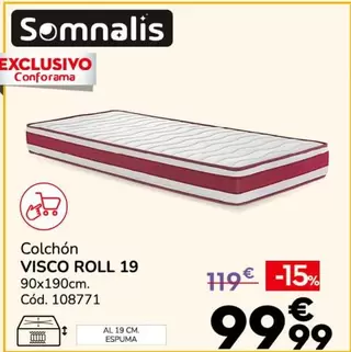 somnalis - Colchon Visco Roll 19