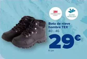 TEX - Bota De Nieve Hombre