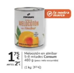 Consum - Melocoton En Almibar