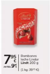 Lindt - Bombones Leche Lindor