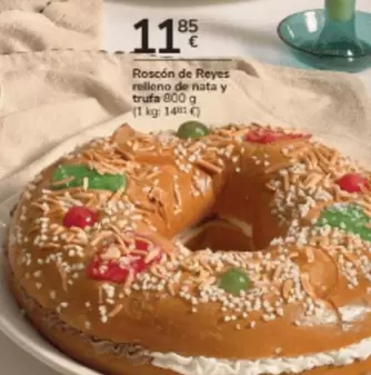 Roscón De Reyes Relleno De Nata Y Trufa