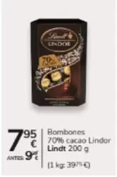 Lindt - Bombones 70% Cacao Lindor