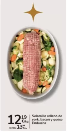 Solomillo Relleno De York, Bacon Y Queso Embuena