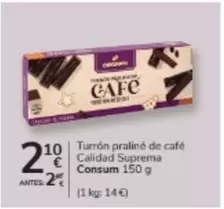 Consum - Turron Praline De Cafe Calidad Suprema