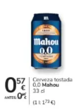 Mahou - Cerveza Tostada 0.0