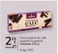 Consum - Torró Praline De Cafe Qualitat Suprema