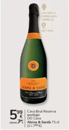 Brut - Cava  Reserva Ecolópic DO Cova