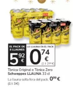 Schweppes - Tonica Original O Tónica Zero