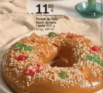 Tortell De Reis Farcit De Nata I Trufa