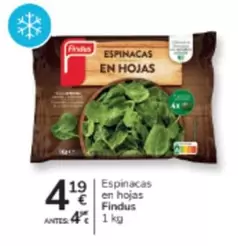 Findus - Espinacas En Hojas