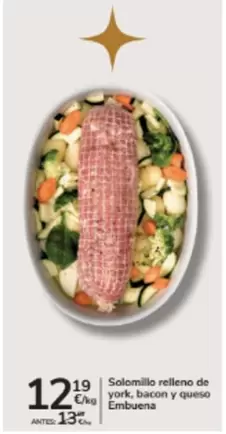 Solomillo Relleno De York, Bacon Y Queso Embena