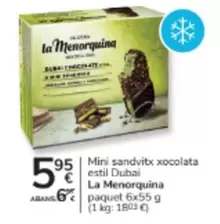 La Menorquina - Mini Sandvitx Xocolata Estil Dubai
