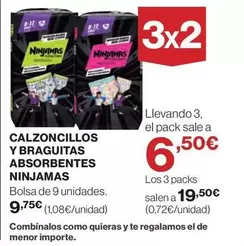 Ninjamas - Calzoncillos Y Braguitas Absorbentes