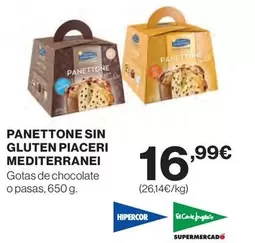 Hipercor - Panettone Sin Gluten Piaceri Mediterranei