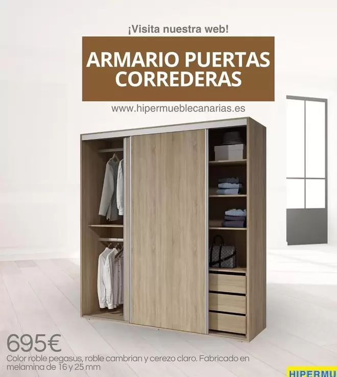 Cerezo - Armario Puertas Correderas