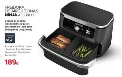 Nestlé - Freidora De Aire 2 Zonas Ninja Af500eu