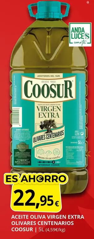 Coosur - Aceite Oliva Virgen Extra Olivares