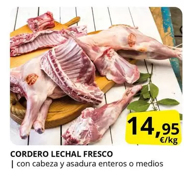 Cordero Lechal Fresco