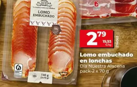 Dia Nuestra Alacena - Lomo Embuchado En Lonchas Pack-2 X 70 G