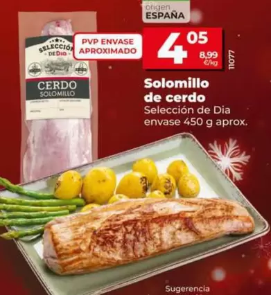 Seleccion De Dia - Solomillo De Cerdo Envase 450 G Aprox.