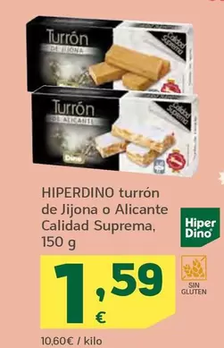 Hiperdino - Turrón De Jijona O Alicante Calidad Suprema