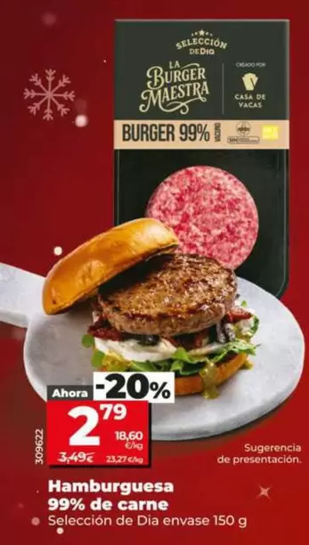 Seleccion De Dia - Hamburguesa 99% De Carne