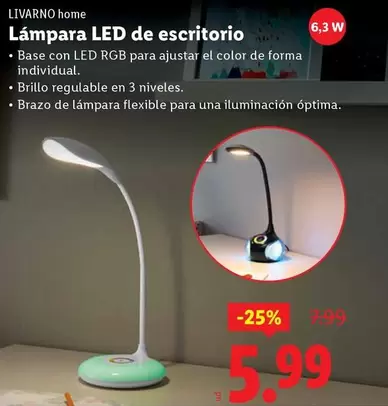Livarno Home - Lámpara Led De Escritorio