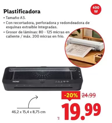 Tronic - Plastificadora