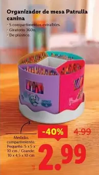 Organizador De Mesa Patrulla Canina