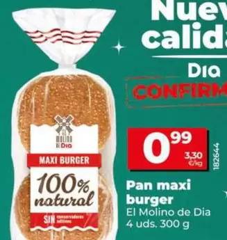El Molino De Dia - Pan Maxi Burger