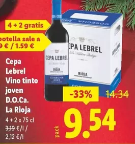 Cepa Lebrel - Vino Tinto Joven D.O.Ca. La Rioja