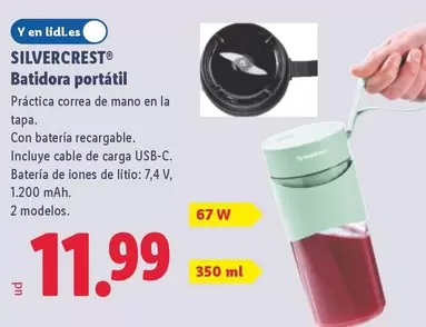 SilverCrest - Batidora Portátil 