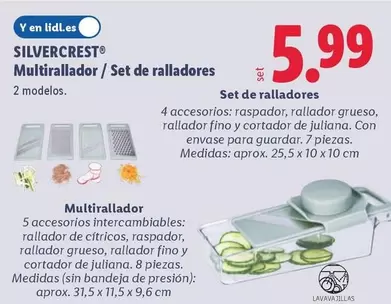 SilverCrest - Multirallador/Set De Ralladores