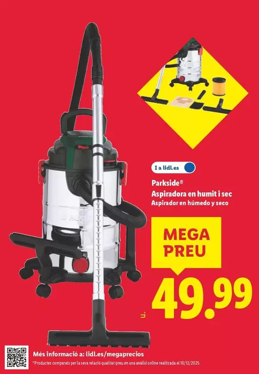 Parkside - Aspirador En Húmedo Y Seco 