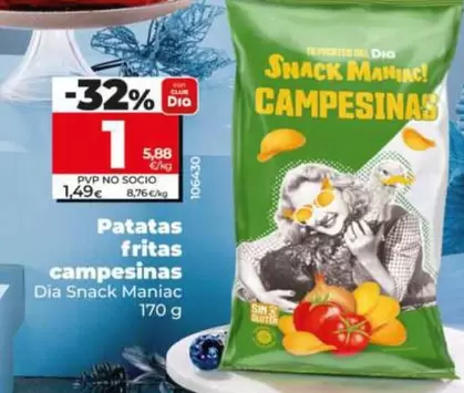 Dia Snack Maniac - Patatas Fritas Campesinas