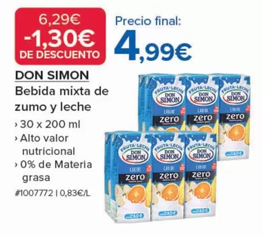 Don Simón - Bebida Mixta De Zumo Y Leche
