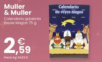 Calendario Adviento Reyes Magos