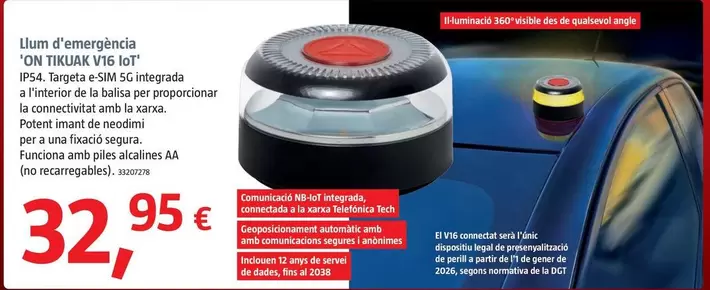 Luz De Emergencia ON TIKUAK V16 IoT