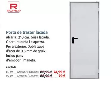 Puerta De Trastero Lacada