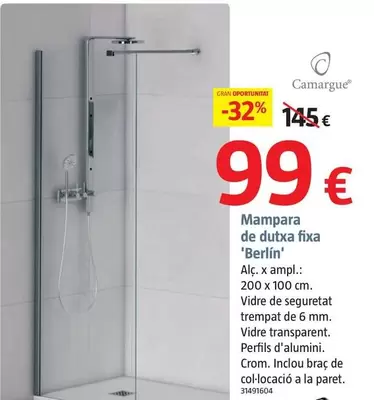 Camargue - Mampara De Ducha Fija 'Berlin'