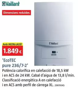 Vaillant - Caldera De Gas Ecotec Pure 236/7-2