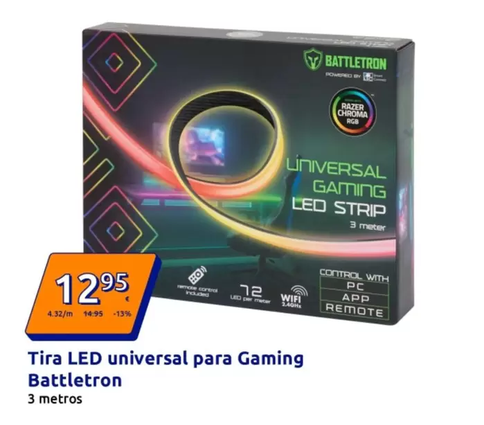Battletron - Tira Led Universal Para Gaming