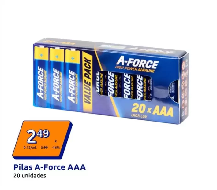 Pilas A-Force AAA