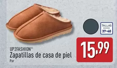 Up2fashion - Zapatillas De Casa De Piel 