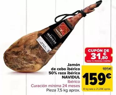 Navidul - Jamón De Cebo Ibérico 50% Raza Ibérica