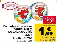 La vaca que ríe - Formatge En Porcions Natural O Light